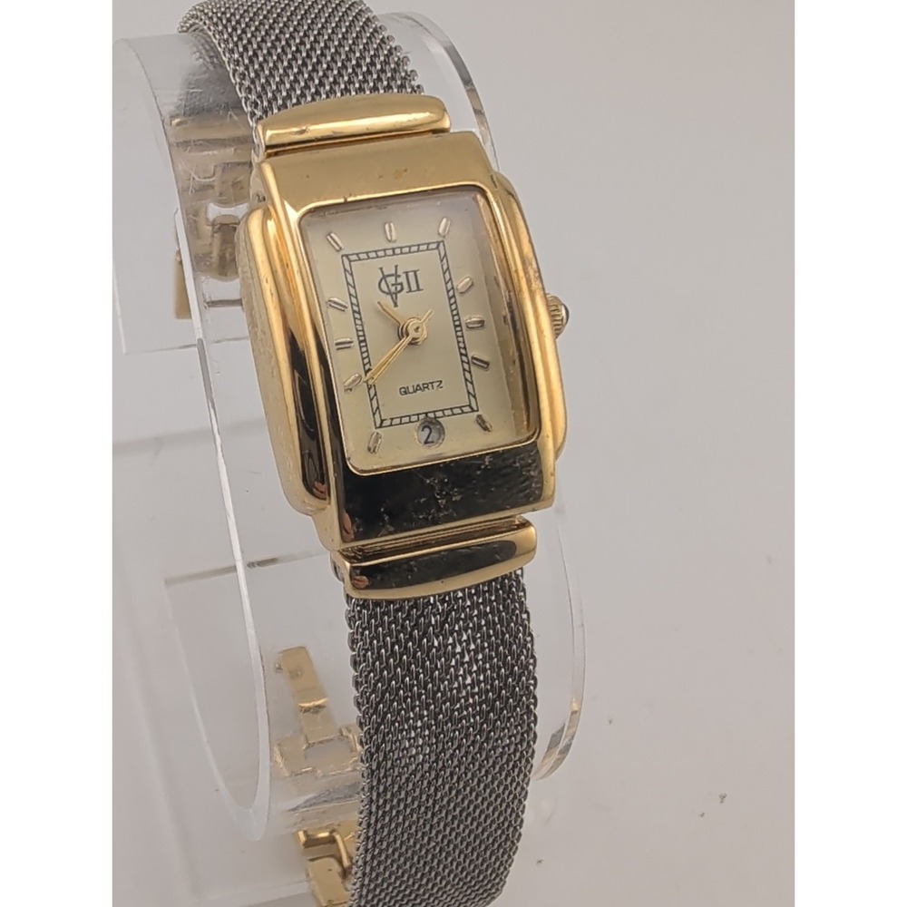 Gloria Vanderbilt II Women's Watch 20mm Case Mesh Metal Band- New Battery